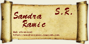 Sandra Ramić vizit kartica